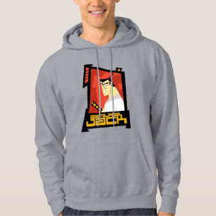 Samurai Jack Smiling Futuristic Frame Graphic Hoodie