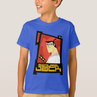 Samurai Jack Smiling Futuristic Frame Graphic