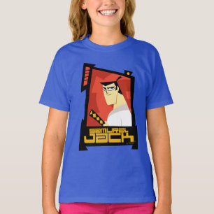 Samurai Jack Smiling Futuristic Frame Graphic T-Shirt