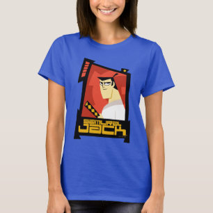 Samurai Jack Smiling Futuristic Frame Graphic T-Shirt