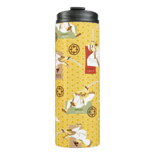 Samurai Jack Sword Poses Character Art Pattern Thermal Tumbler