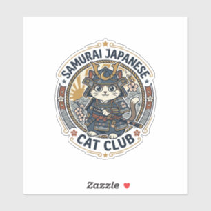 Samurai Japanese Cat POD Vector Art - Samurai Japa