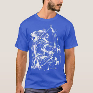 Samurai Japanese Retro Art Print Bushido Archer  ( T-Shirt