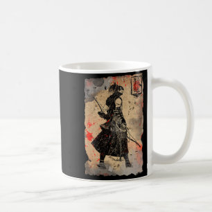 Samurai Japanese Retro Art Print Bushido Premium T Coffee Mug