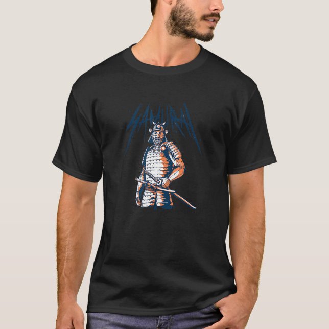 Samurai  Japanese Sword Warrior Japan Warrior T-Shirt (Front)