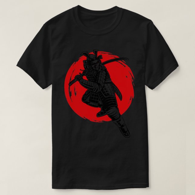 Samurai Japanese Warrior Bushido T-Shirt (Design Front)