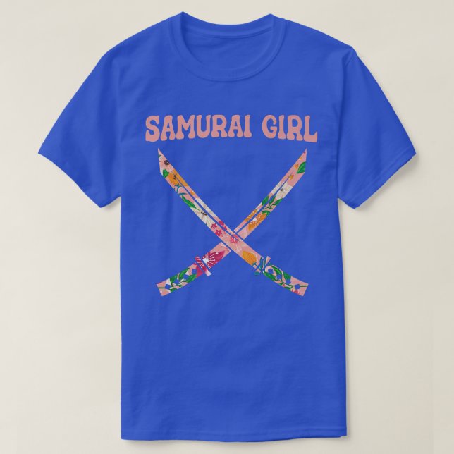 Samurai Japanese Warrior Japan Katana  Samurai Gir T-Shirt (Design Front)