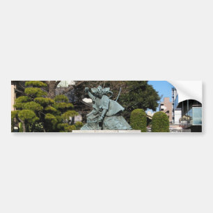 Samurai Kamakura Gongoro Kagemasa Kabuki Statue Bumper Sticker