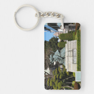 Samurai Kamakura Gongoro Kagemasa Kabuki Statue Key Ring