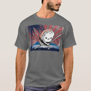 Samurai Katana  Funny Japanese Sushi  T-Shirt