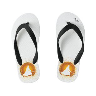 samurai kid's flip flops