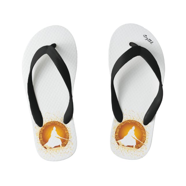 samurai kid's flip flops (Footbed)