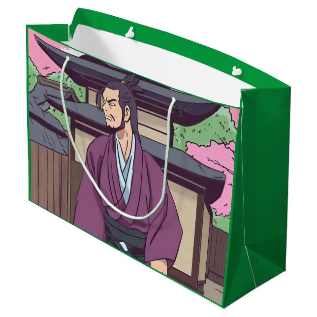 samurai large gift bag (Back Angled)