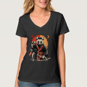 Samurai Lemur Artwork Japanese Lemur Lover Japanes T-Shirt