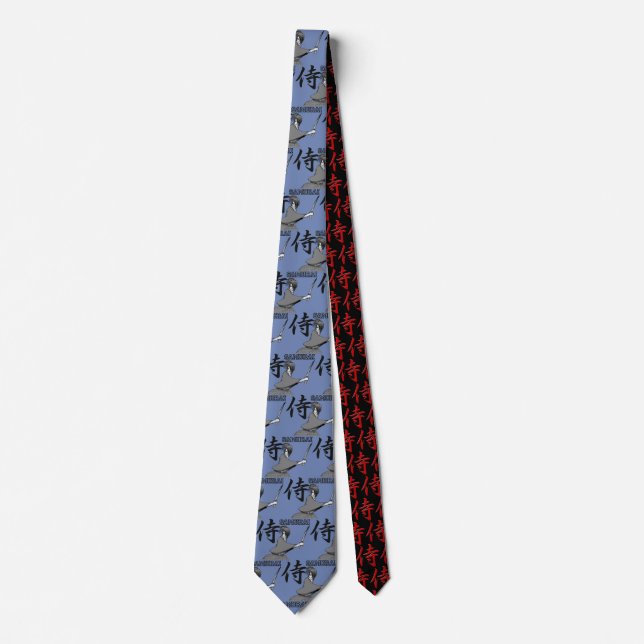 samurai manga boy japan tie (Front)