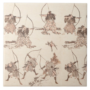 SAMURAI MASATSURA IS FIGHTING IN SHOWER OF ARROWS TILE