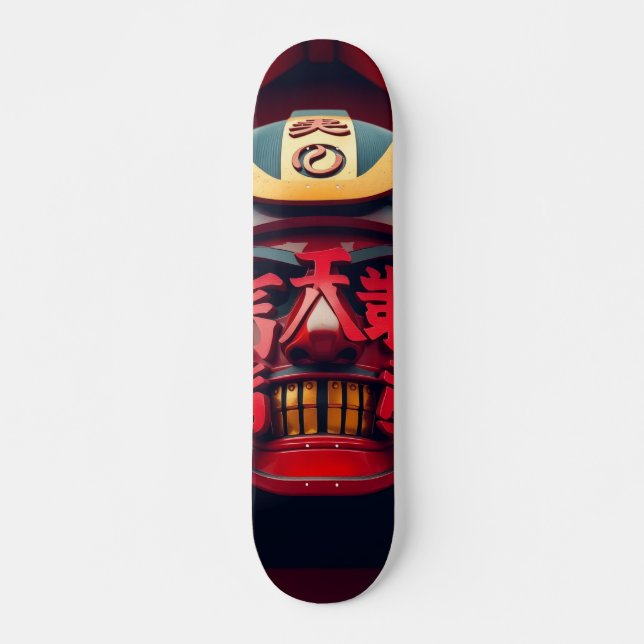 Samurai mask skateboard (Front)