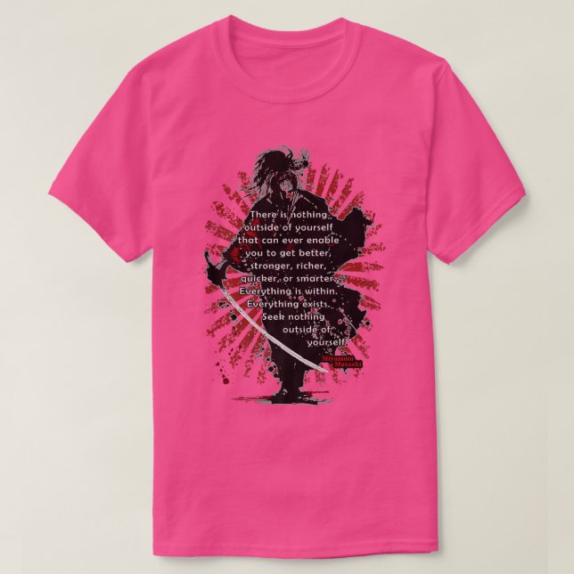 Samurai  Miyamoto Musashi, Wisdom  (2) T-Shirt (Design Front)