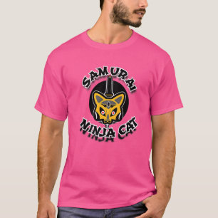 Samurai Ninja Cat T-Shirt