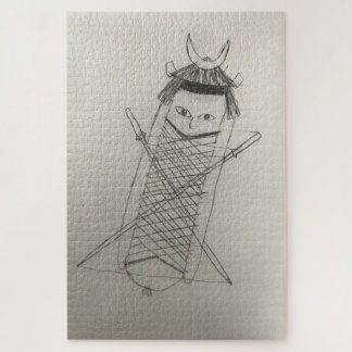 Samurai ninja hotdog jigsaw puzzle