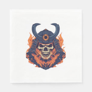 Samurai Oni Skull Napkin