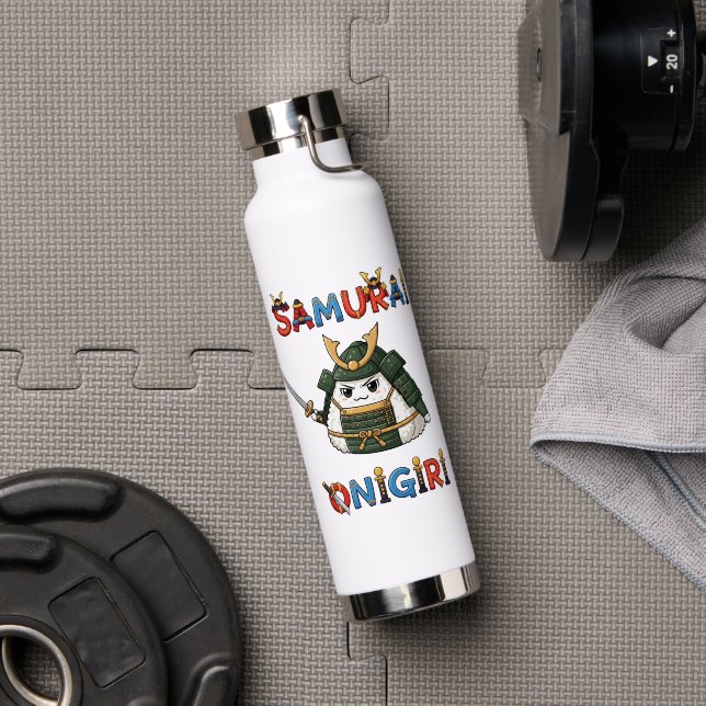 Samurai Onigiri Water Bottle (Gym (Rotated))
