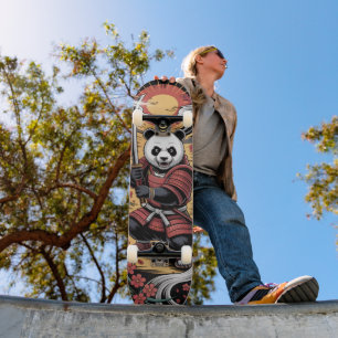Samurai Panda Bear warrior Skateboard