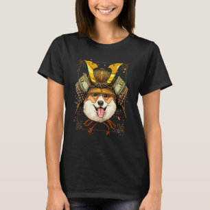 Samurai Pembroke Welsh Corgi Dog Japanese Warrior T-Shirt
