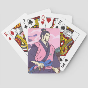 samurai playing cards