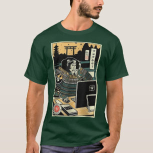 Samurai Programmer 2 Computer Science Ukiyoe Japan T-Shirt