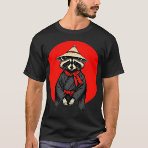 Samurai Raccoon, Japanese Raccoon Kimono T-Shirt