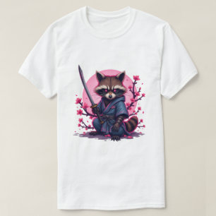 Samurai Racoon Cherry Blossom – Japanese Sakura T-Shirt