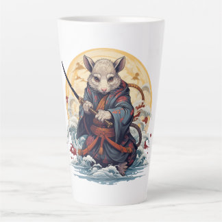 Samurai Rat  Latte Mug
