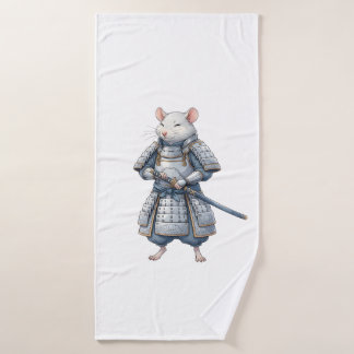 Samurai Rat warrior  Bath Towel
