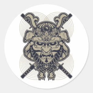Samurai Rising Classic Round Sticker