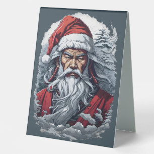 Samurai Santa Warrior Christmas Art Gift 