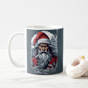 Samurai Santa Warrior Christmas Art Gift  Coffee Mug