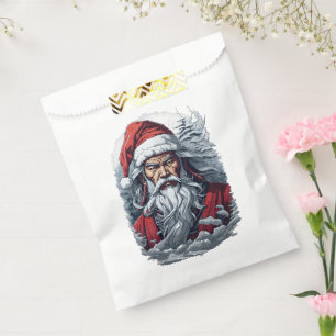 Samurai Santa Warrior Christmas Art Gift Favour Bags