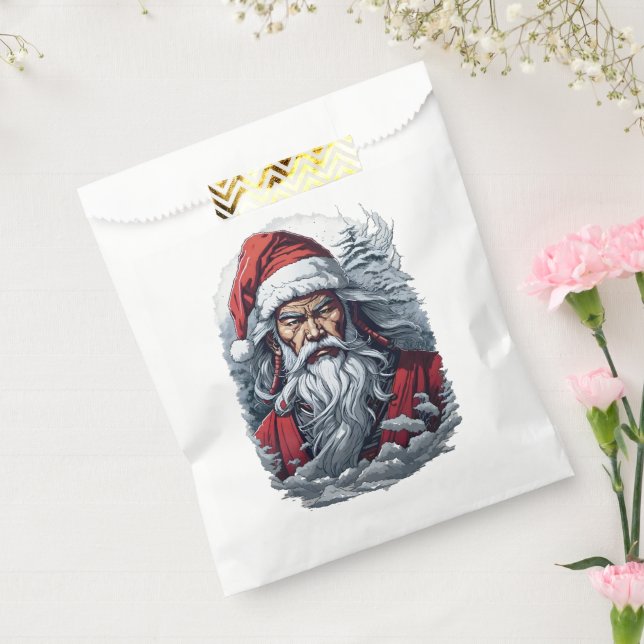 Samurai Santa Warrior Christmas Art Gift  Favour Bags (Sealed)