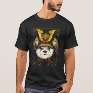 Samurai Sea Otter Japanese Warrior Bushido Japanes T-Shirt
