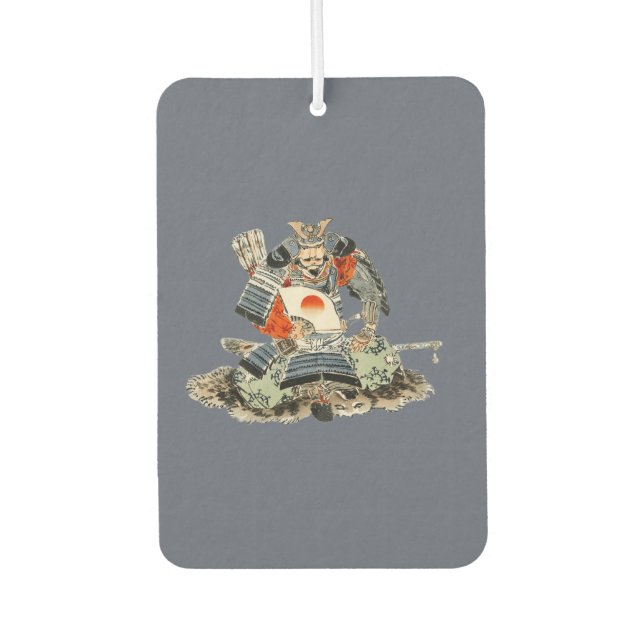 Samurai seated car air freshener (Front)