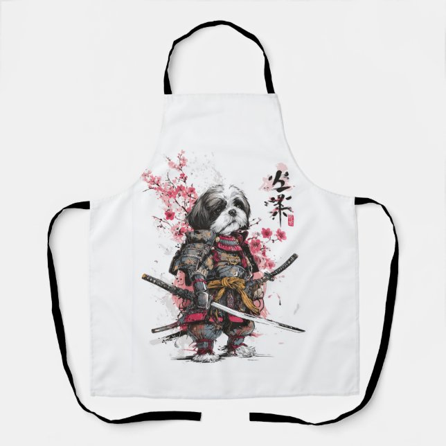 Samurai Shih Tzu � Epic Warrior Dog Apron (Front)