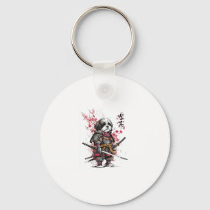 Samurai Shih Tzu � Epic Warrior Dog Key Ring