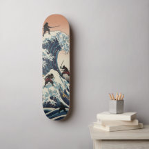 SAMURAI Skateboard – Japanese Ukiyo-e Inspired Art