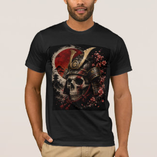Samurai Skull Japanese Warrior Vintage T-Shirt