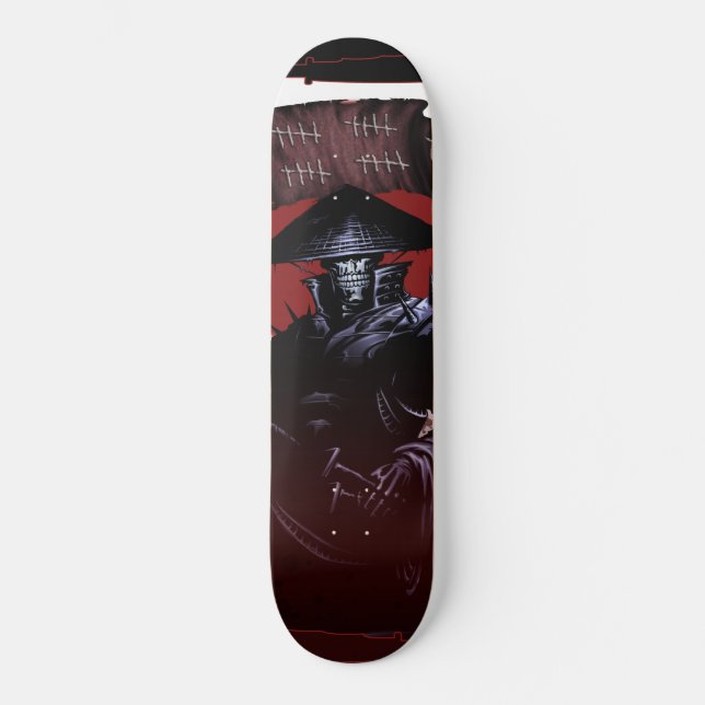 Samurai Skull Skateboard (Front)
