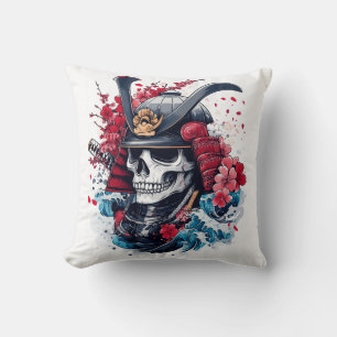 Samurai Skull Warrior Cushion