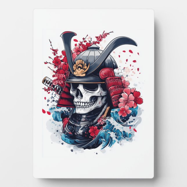 Samurai Skull Warrior Plaque (Front)