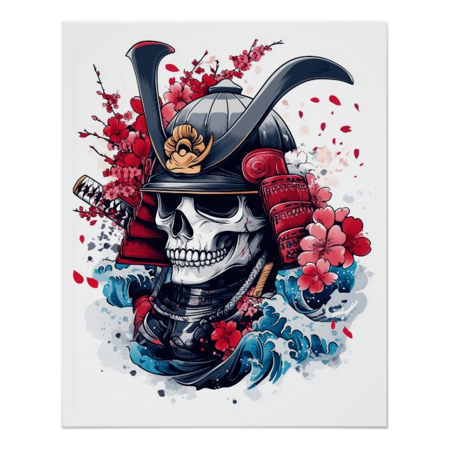 Samurai Skull Warrior Poster (Front)