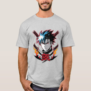 Samurai Soul Anime Warrior T-Shirt for Men